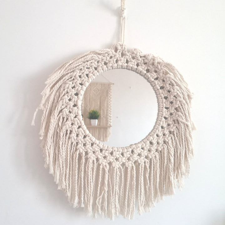 Decorative Macrame Wall Mirror