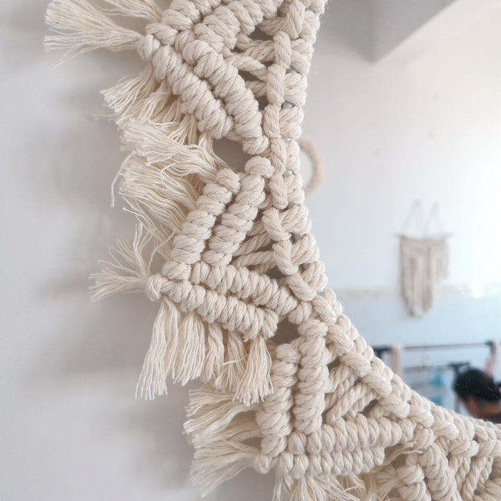 Decorative Macrame Wall Mirror