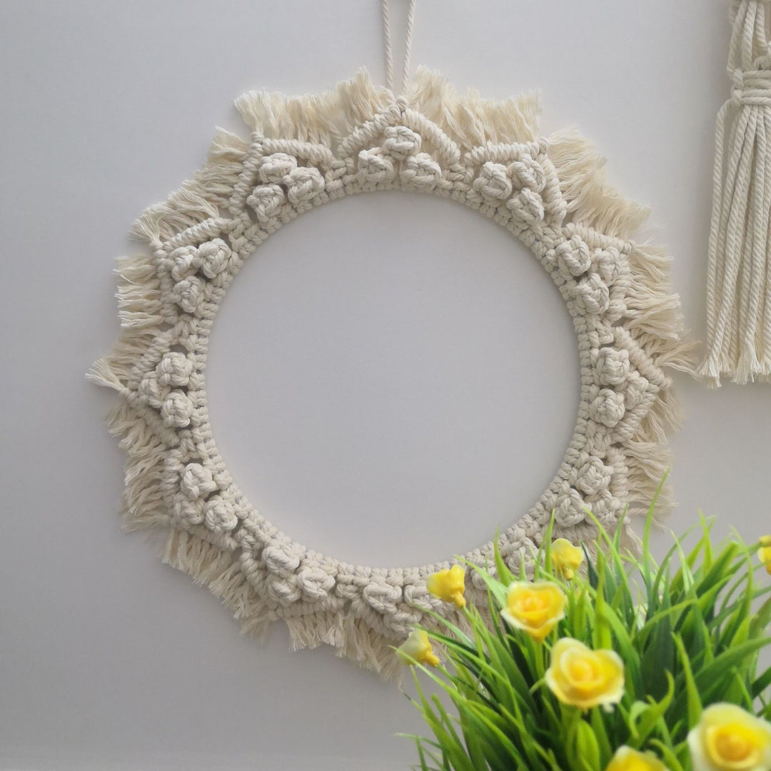 Decorative Macrame Wall Mirror