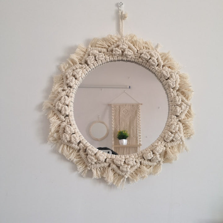 Decorative Macrame Wall Mirror