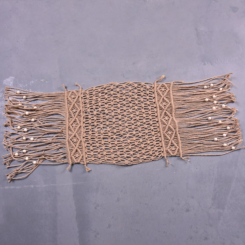 Decorative macrame placemat
