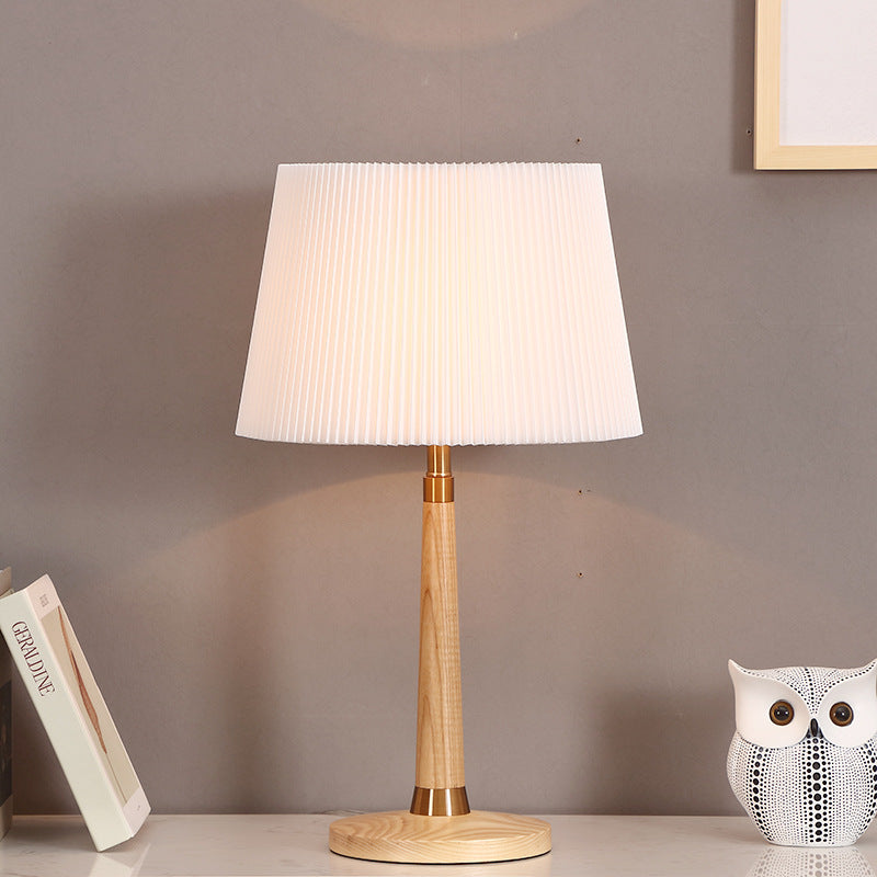 Mid-Century Modern floor lamp with speckled shade