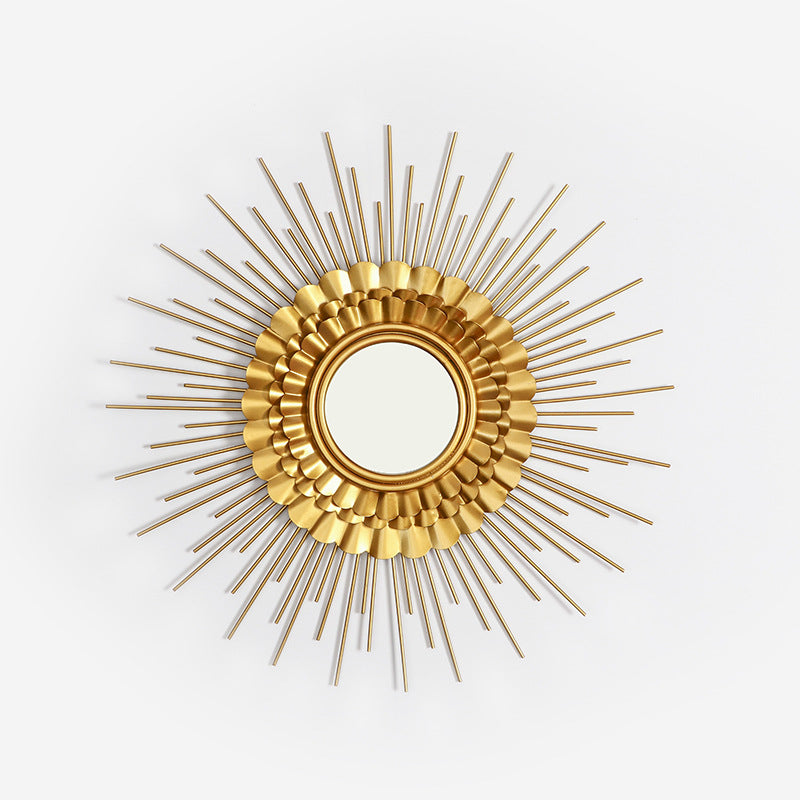Sunburst Pattern Decorative Wall Mirror