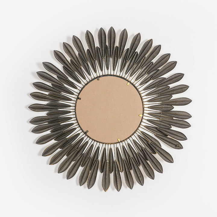 Ornamental Leaf-Designed Wall Mirror
