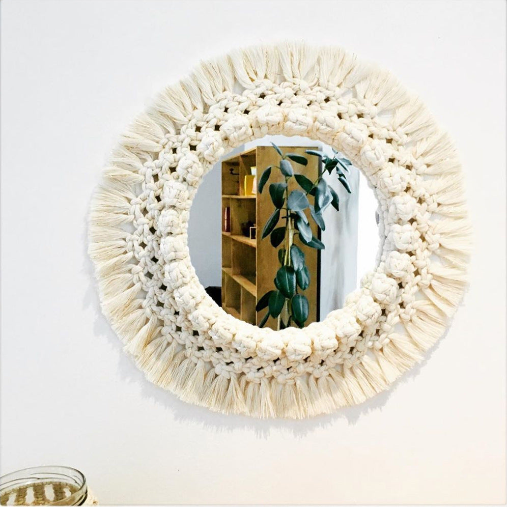 Decorative Macrame Wall Mirror