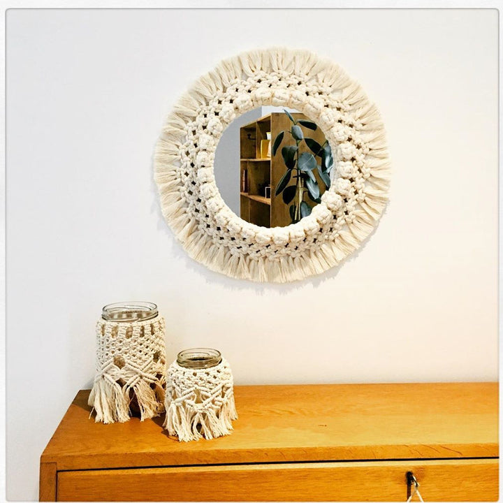 Decorative Macrame Wall Mirror