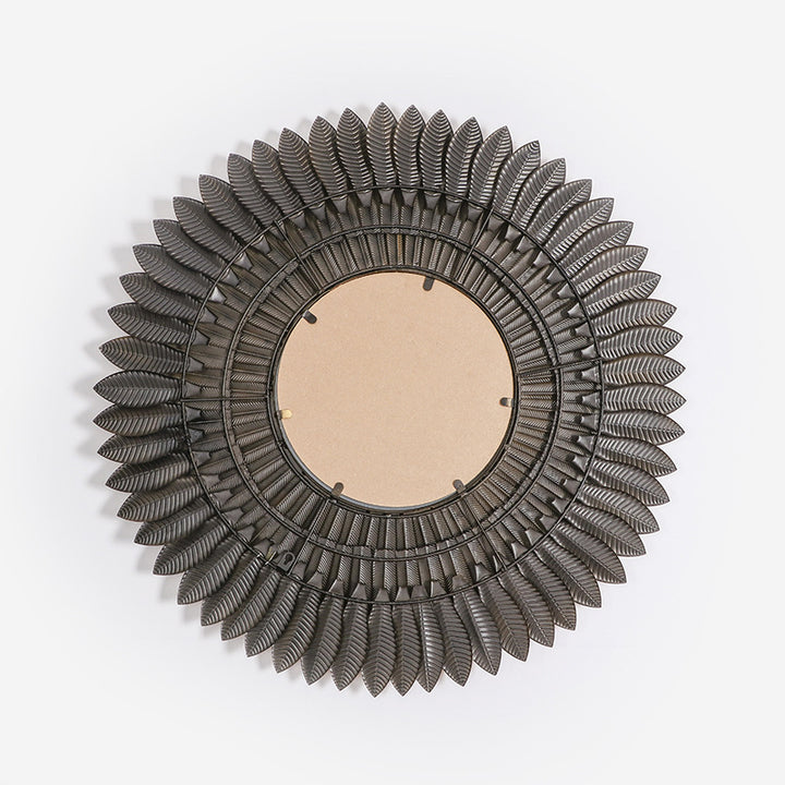 Leaf-Themed Decorative Wall Mirror
