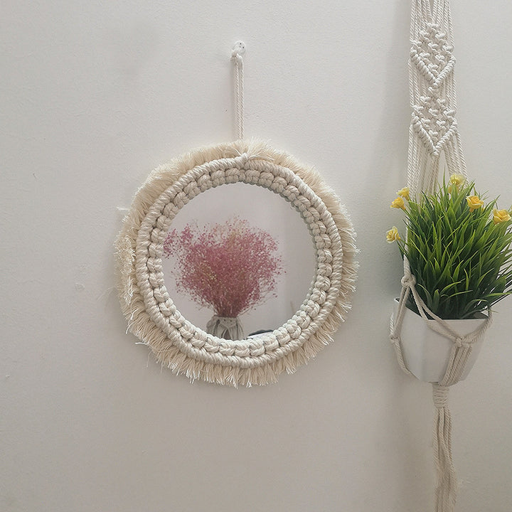 Decorative Macrame Wall Mirror
