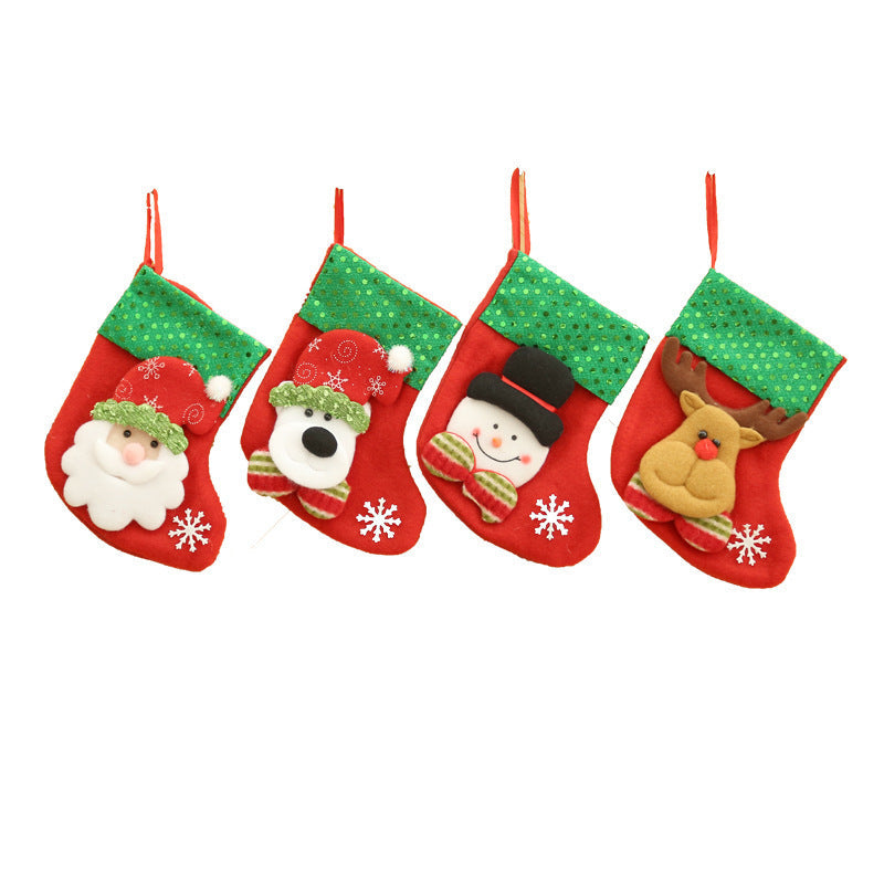 Christmas stocking with reindeer motif