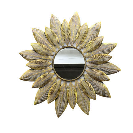 Decorative Round Floral Wall Mirror