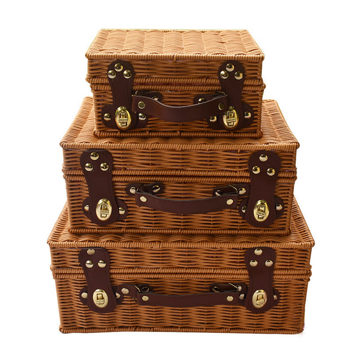 Elegant Handwoven Picnic Basket