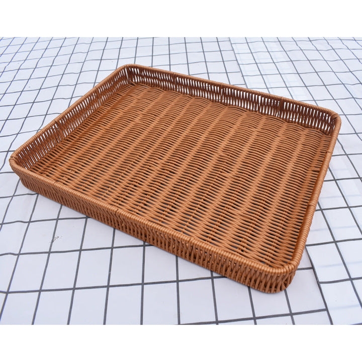 Woven Round Serving Tray