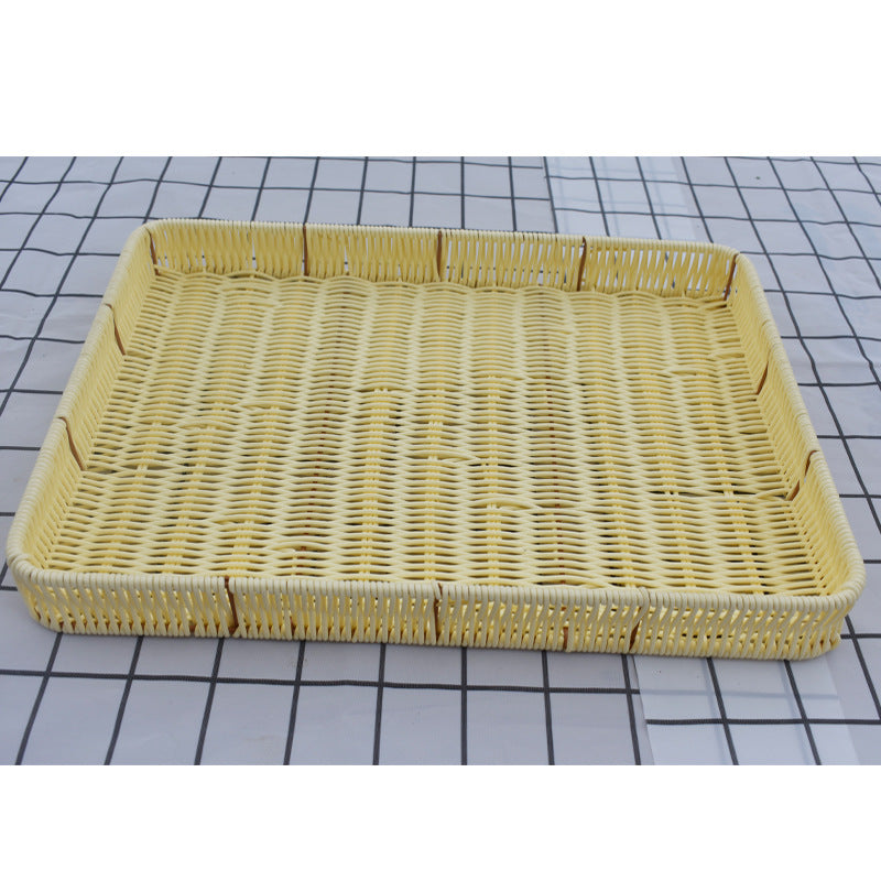 Woven Round Serving Tray