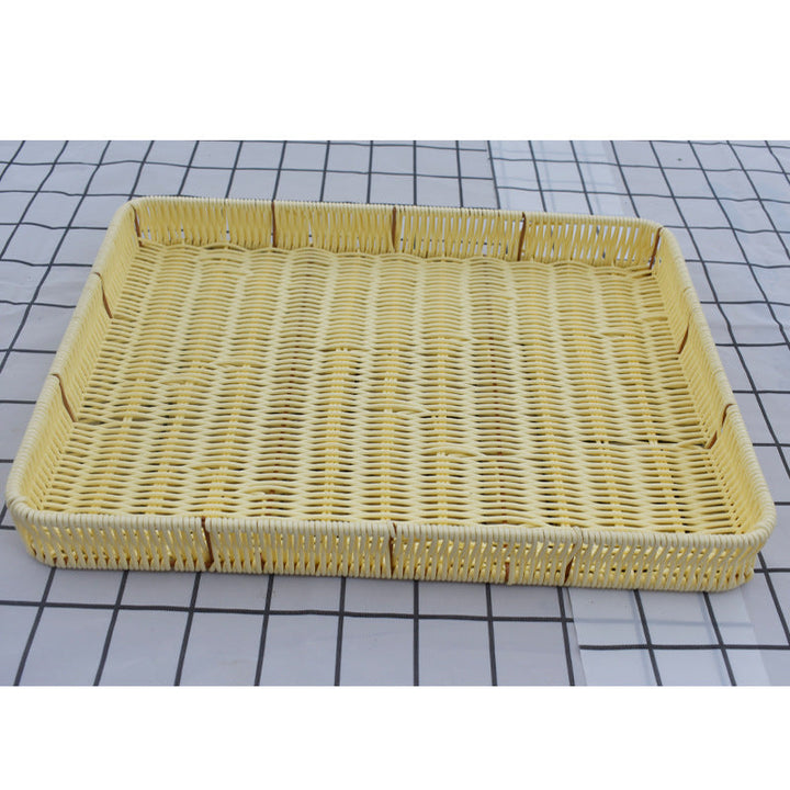 Woven Round Serving Tray