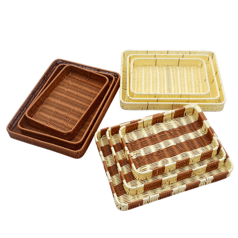 Woven Round Serving Tray