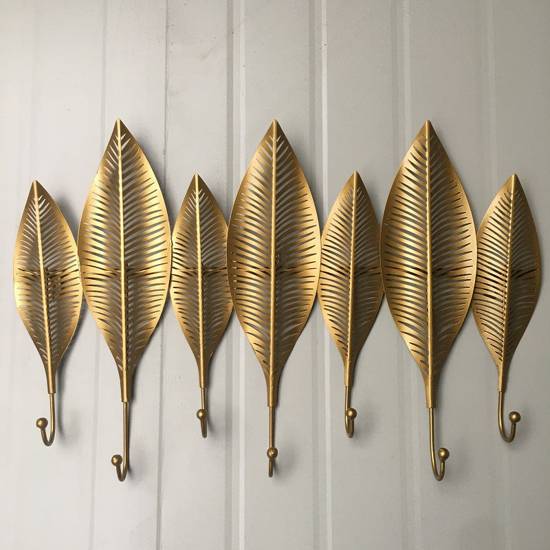 Decorative Leaf Wall Hook Rack
