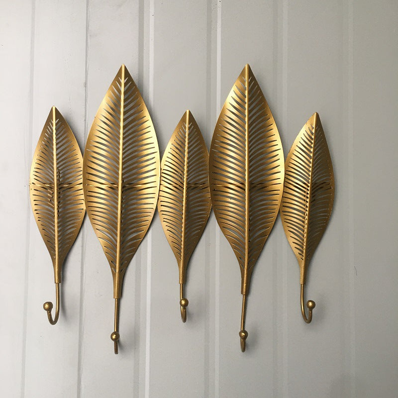 Decorative Leaf Wall Hook Rack