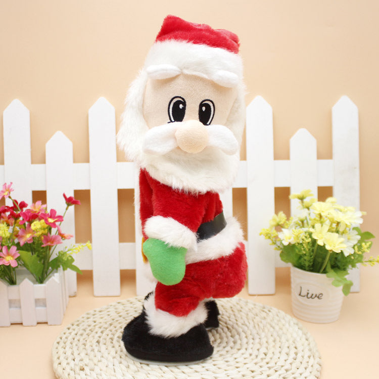 Cuddly Santa Claus decoration figure