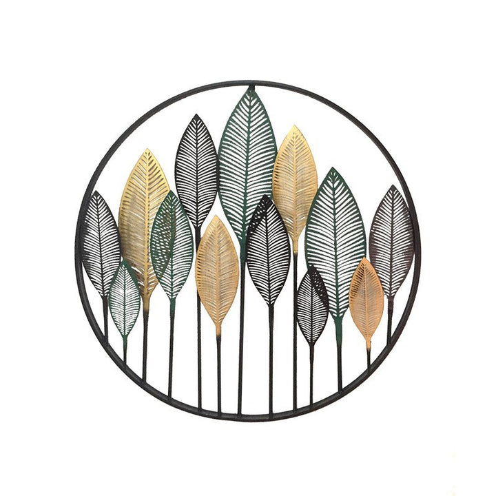 Decorative Gold Leaf Wall Art Sculpture