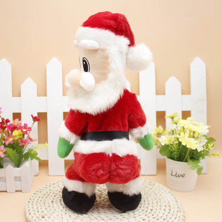 Cuddly Santa Claus decoration figure