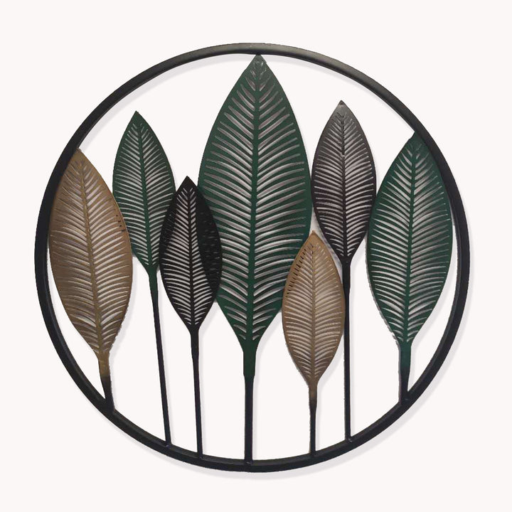 Decorative Gold Leaf Wall Art Sculpture