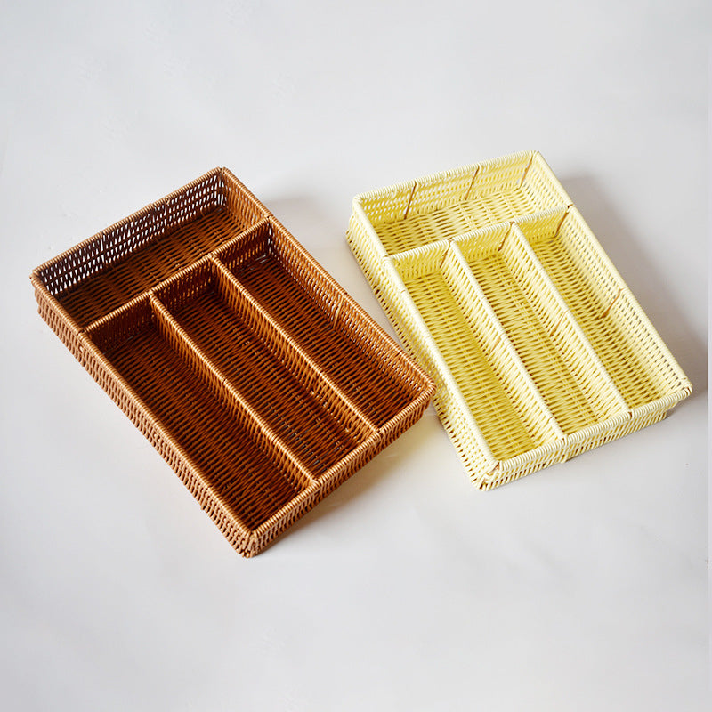 Woven Multi-Compartment Storage Organizer