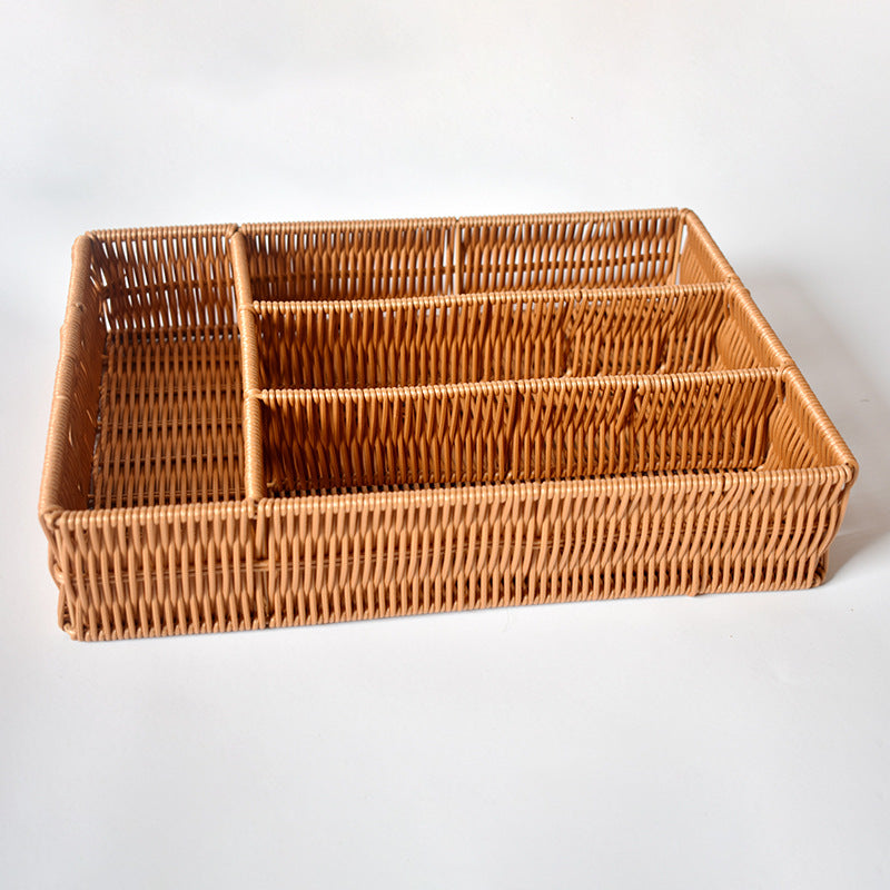 Woven Multi-Compartment Storage Organizer