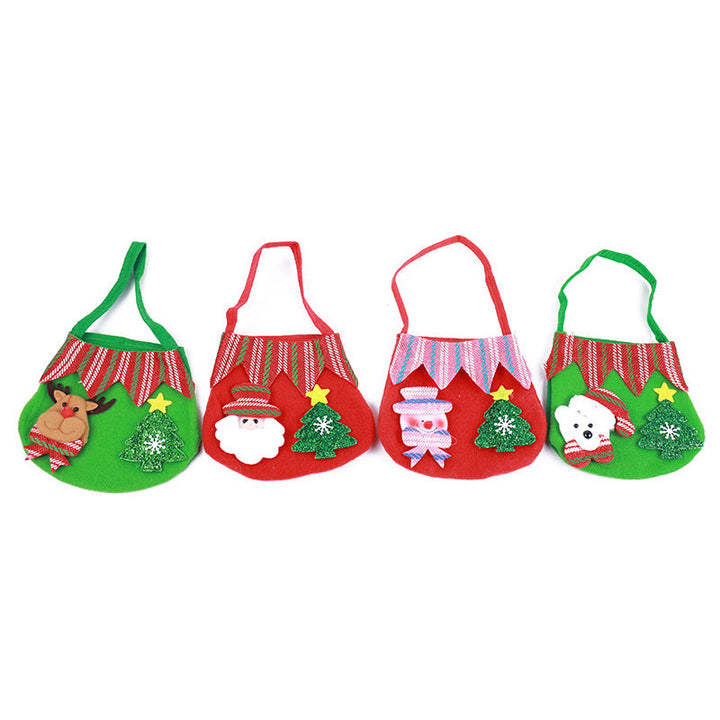 Cute Christmas gift bag made of felt