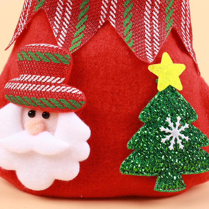 Cute Christmas gift bag made of felt