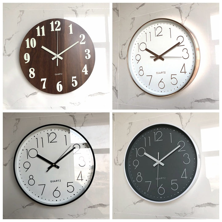 Wall clock in modern wood design