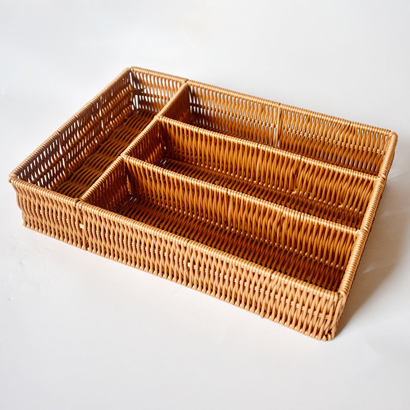 Woven Multi-Compartment Storage Organizer
