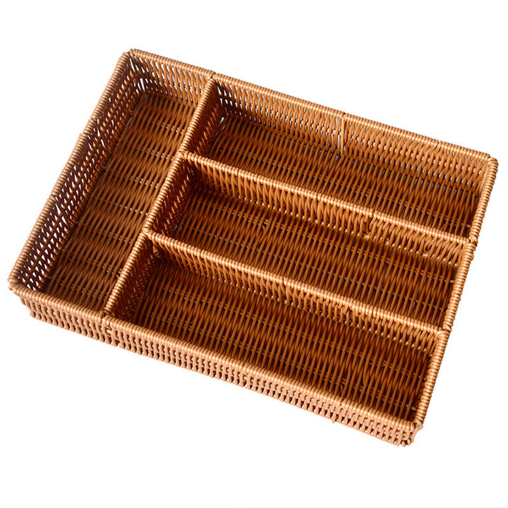 Woven Multi-Compartment Storage Organizer