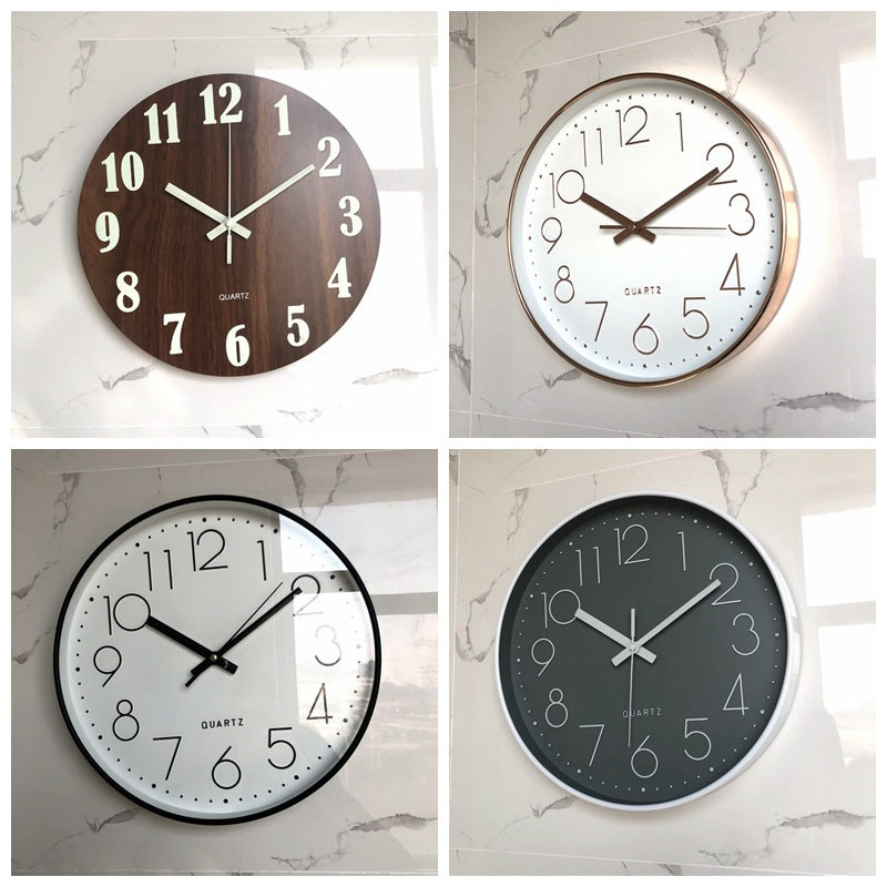 Wall clock with modern minimalist design