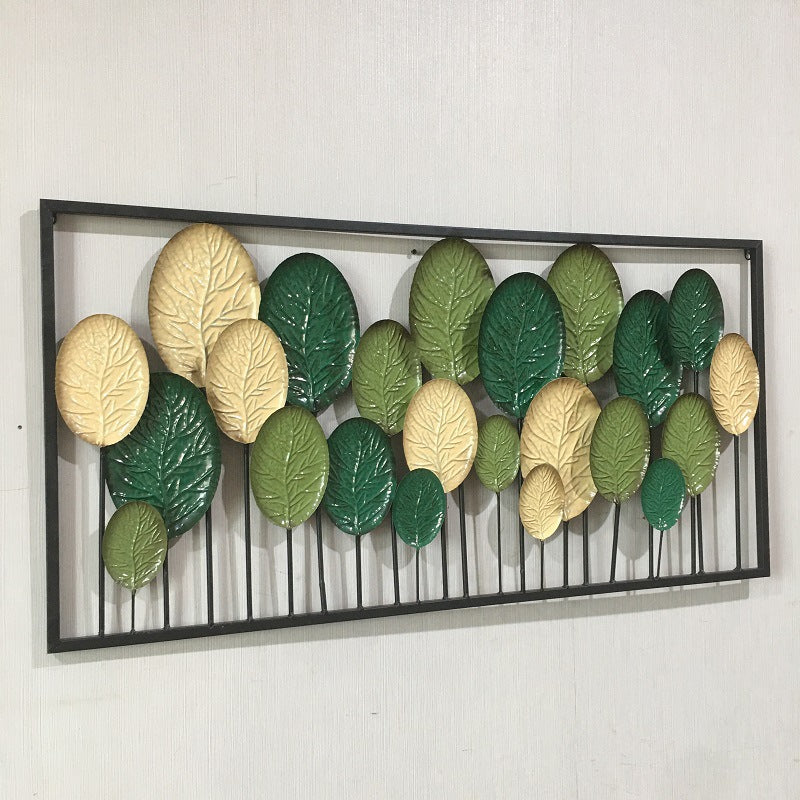 Decorative Metal Leaf Wall Art Panel