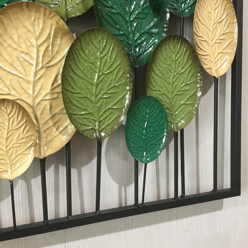 Decorative Metal Leaf Wall Art Panel