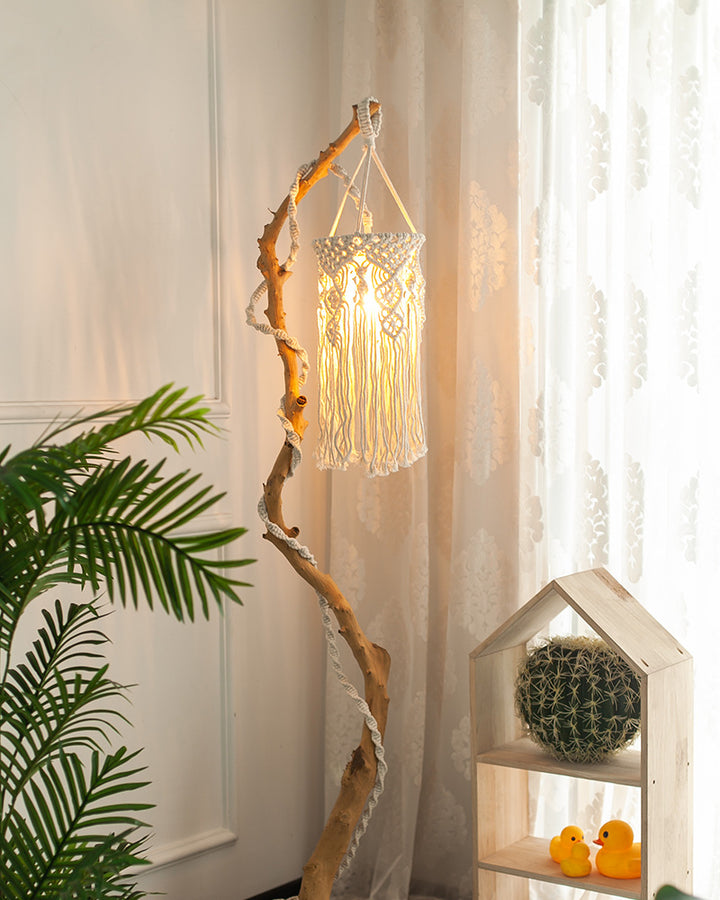 Macramé Plant Hanger with Fringed Design