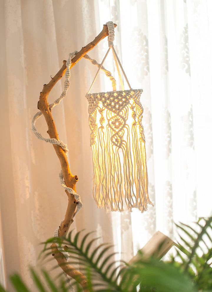 Macramé Plant Hanger with Fringed Design