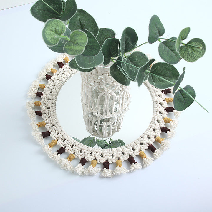 Decorative Macrame Wall Mirror