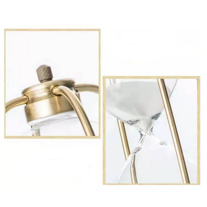 ClassicElegance - White Sand Hourglass