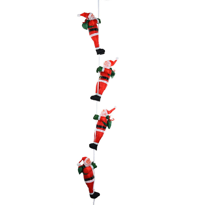 Playful Santa Claus Decoration Figure
