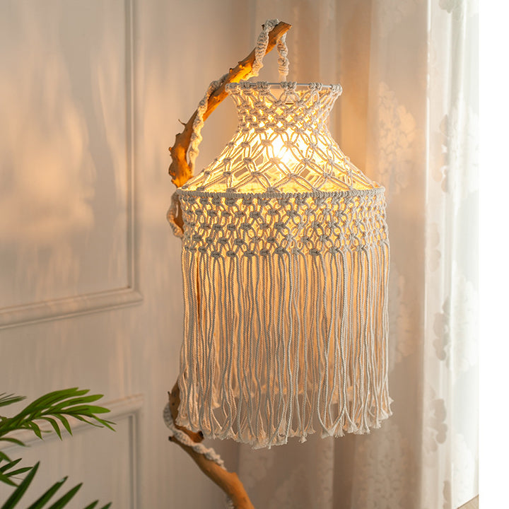 Macramé Hanging Pendant Light