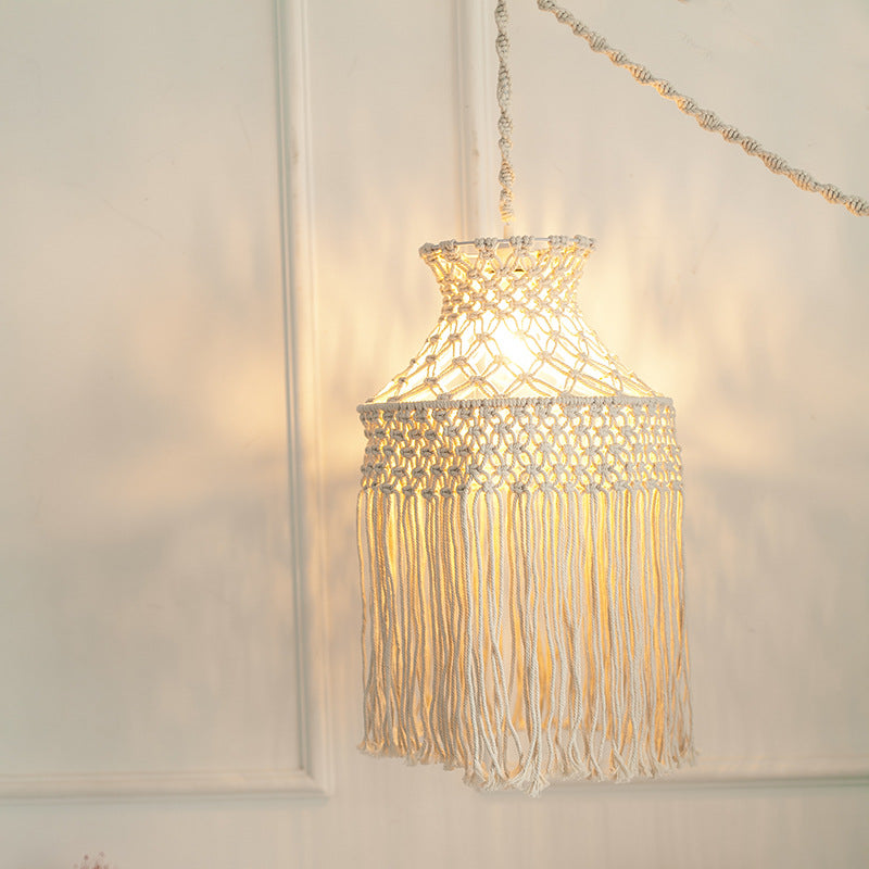Macramé Hanging Pendant Light