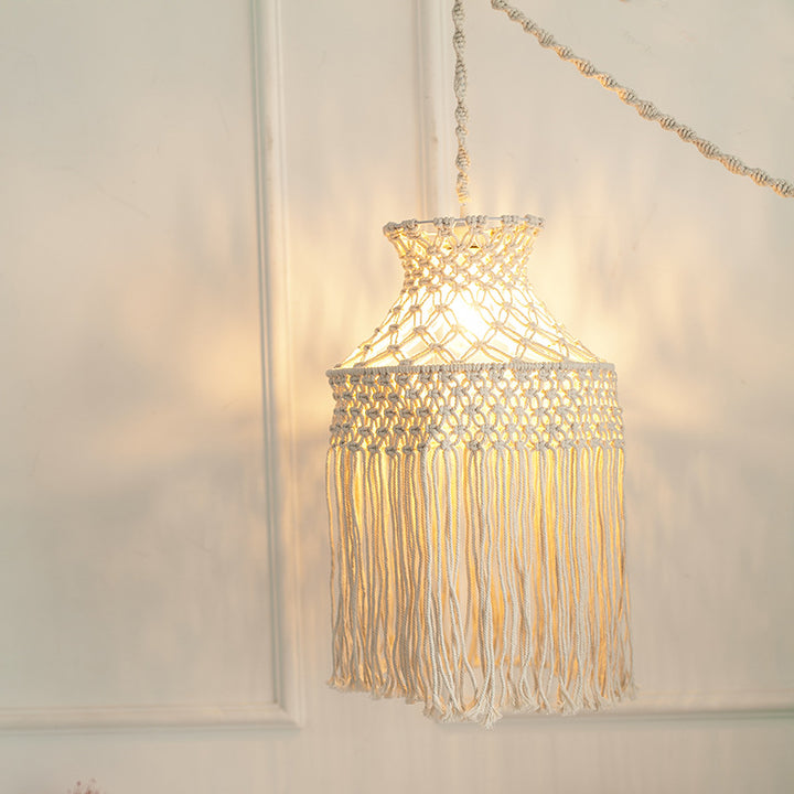 Macramé Hanging Pendant Light