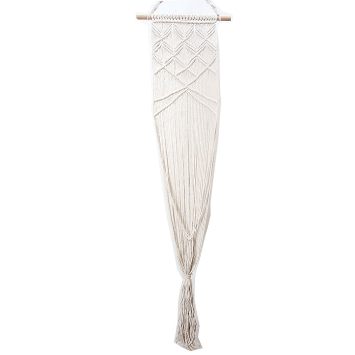 Macrame Wall Hanging Tapestry with Geometric Pattern