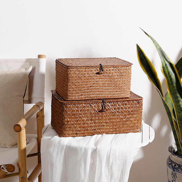 Handcrafted Natural Woven Storage Chest