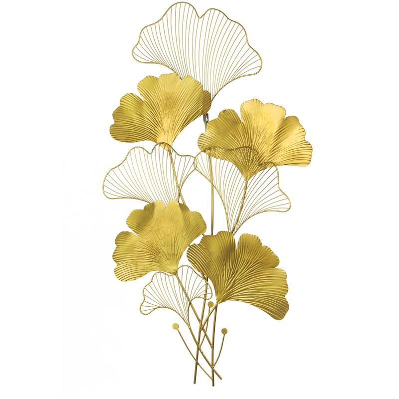Decorative Metal Ginkgo Wall Sculpture