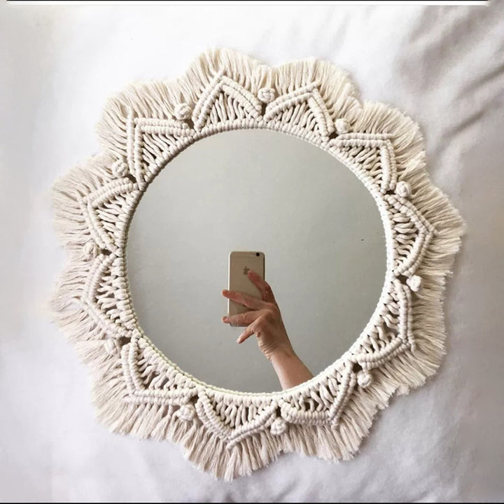 Decorative Macrame Wall Mirror