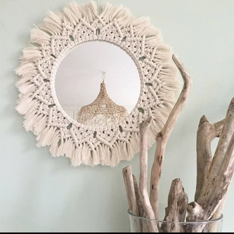 Decorative Macrame Wall Mirror