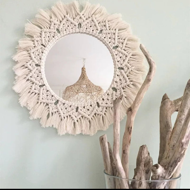 Decorative Macrame Wall Mirror