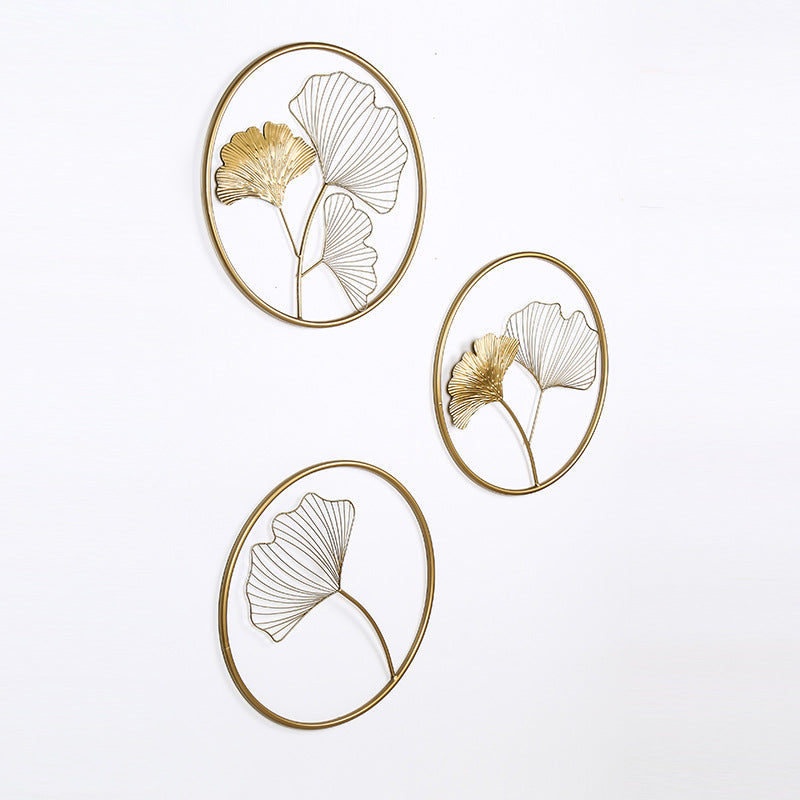 Decorative Metal Ginkgo Leaf Wall Art